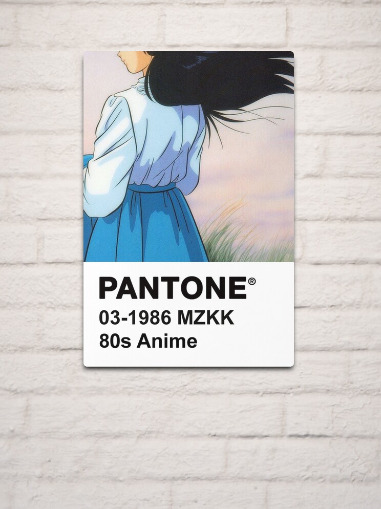 PANTONE 80s Anime (2) Metal Print for Sale by PeachPantone