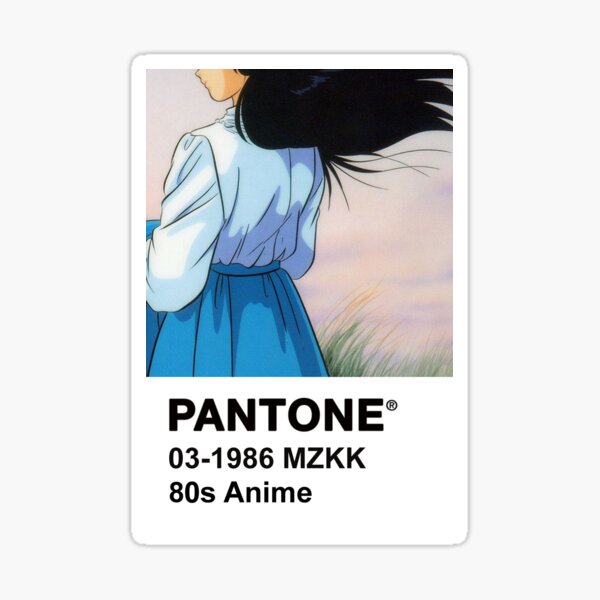 PANTONE 80s Anime (2) Sticker