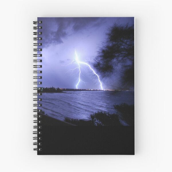 Item preview, Lightning over Moffat Beach designed and sold by Blind-Spot.
