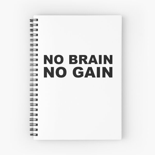 Item preview, No brain no gain designed and sold by Tenessa.