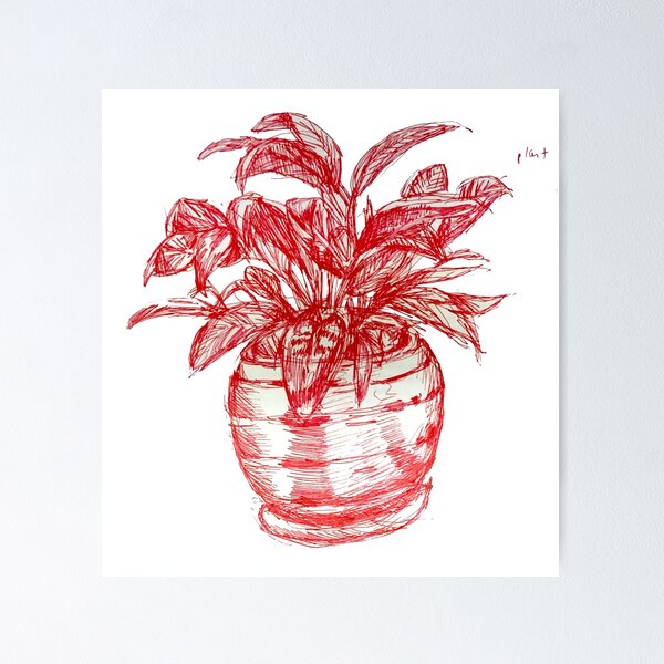 Item preview, red plant designed and sold by mielgal.