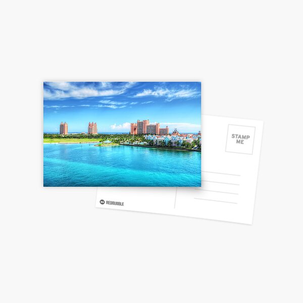Atlantis Towers and Harbor Village in Paradise Island, Nassau, The Bahamas Postcard