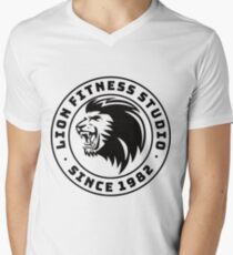Lion Fitness Studio Men's V-Neck T-Shirt