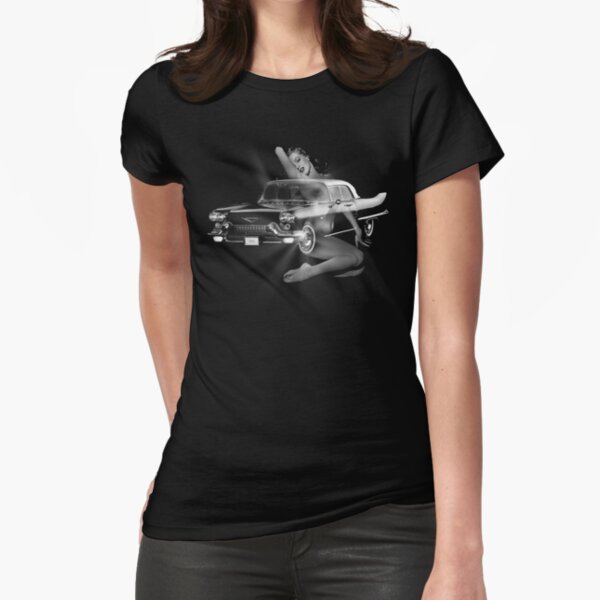 Marilyn Monroe, Cadillac Eldorado Fitted T-Shirt