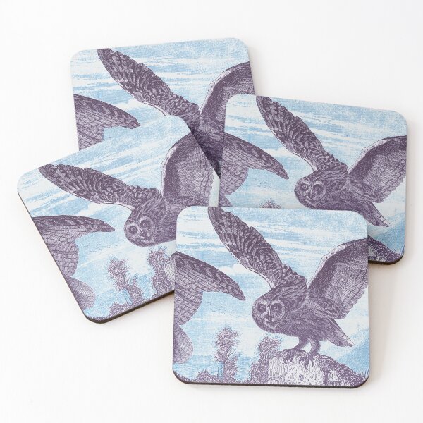 Item preview, Magic owl flies, vintage illustration designed and sold by Mauswohn.