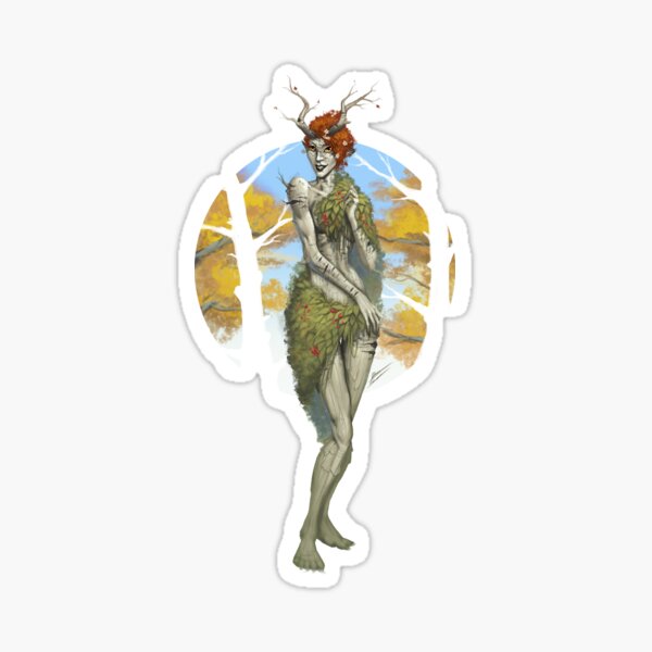 Dryad Pinup Sticker