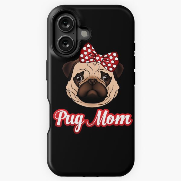 Vista previa del artículo con la obra «Pug Life Lindo Cumpleaños Divertido Mamá Idea Puggy Face Pug Lover», diseñado y vendido por ZNOVANNA.
