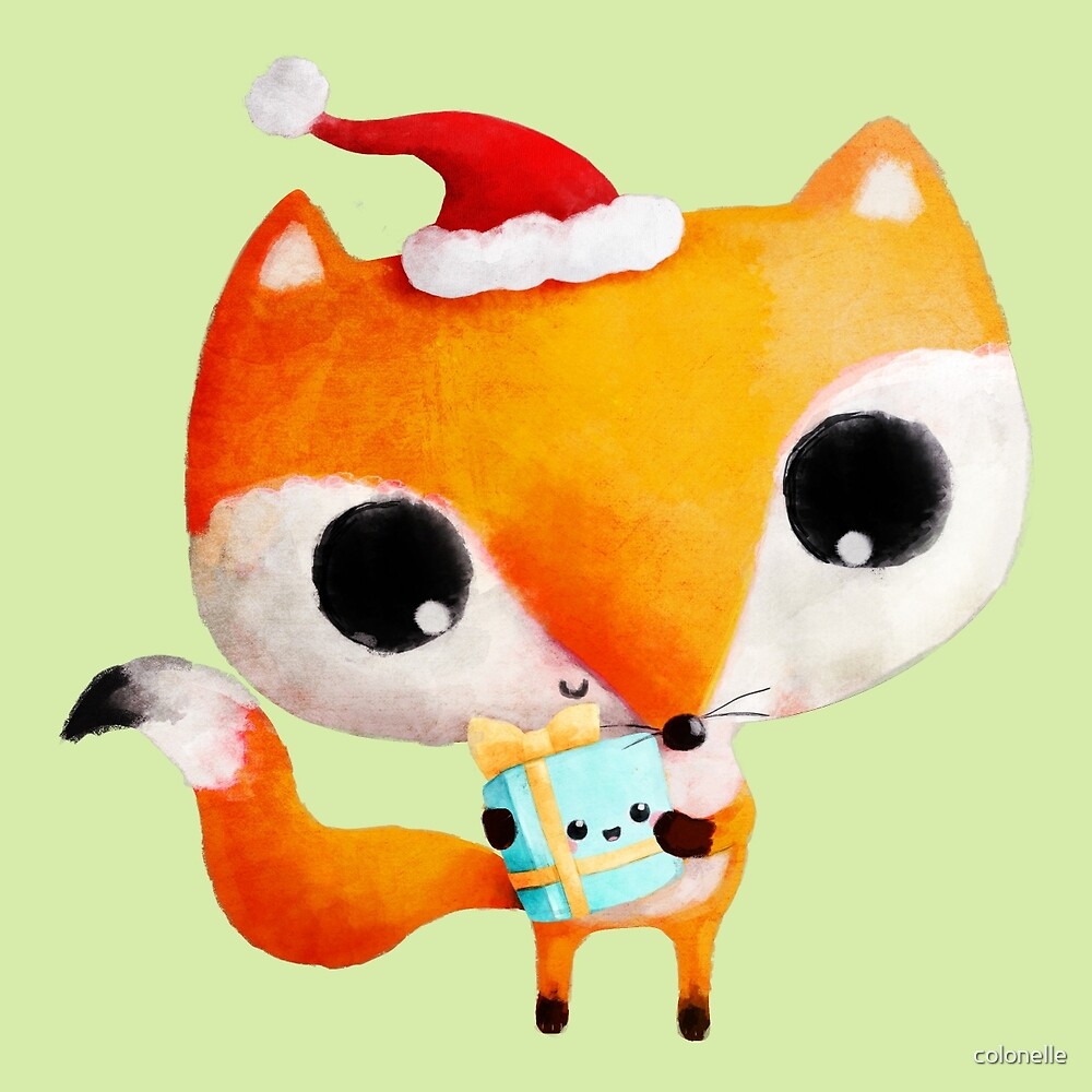 christmas fox plush