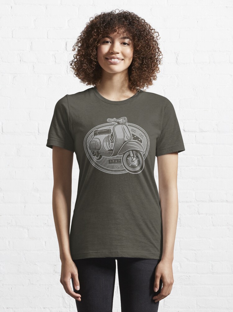 Alternate view of Vespa Smallframe (light print) Essential T-Shirt