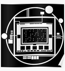 Chualar Crop Circle - White Poster