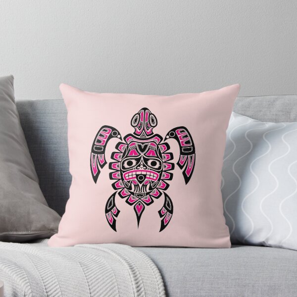 Item preview, Pink and Black Haida Spirit Sea Turtle designed and sold by JeffBartels.