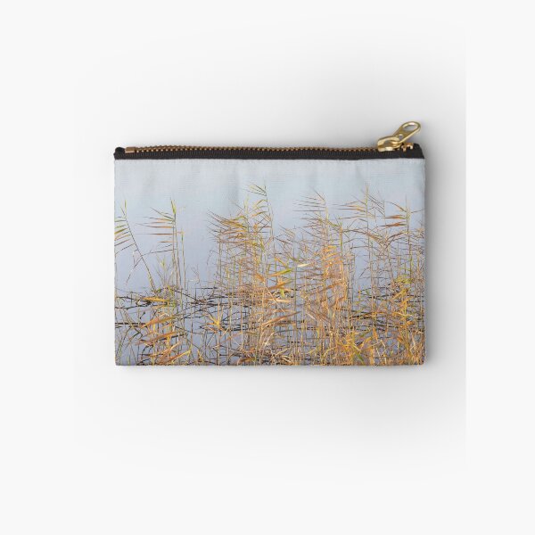 Item preview, Thickets of autumn reeds on a background of gray water designed and sold by EG Creativity Art.