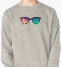 Abstract Polygon Multi Color Cubism Low Poly Triangle Design Pullover