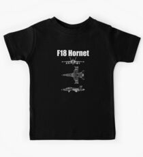 F-18 Hornet Aircraft Kids Tee