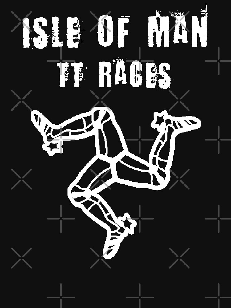 Isle Of Man TT Races 3 Legs Of Man Flag Vintage Retro Celtic Manx Racing Graphic by thespottydogg