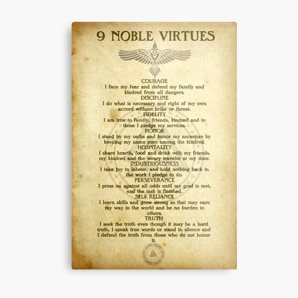 Item preview, 9 Noble Virtues designed and sold by FantasySkyArt.