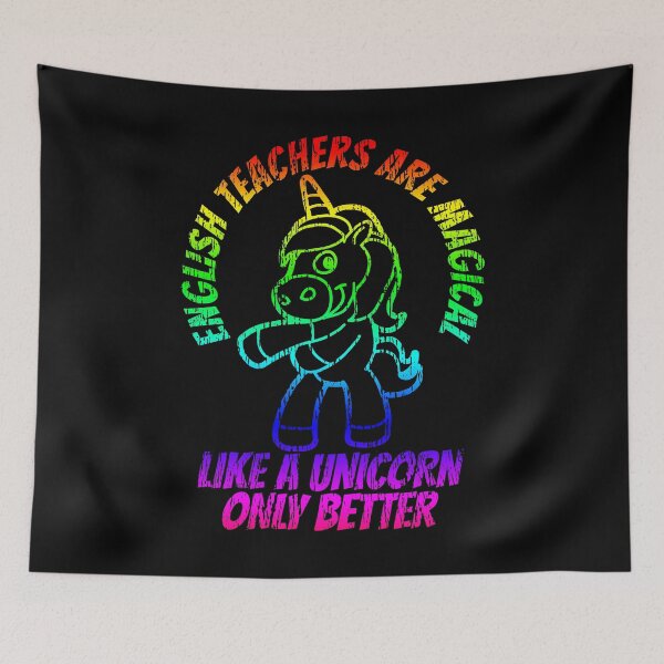 Item preview, English Teacher Unicorn T-Shirt designed and sold by 4tomic.