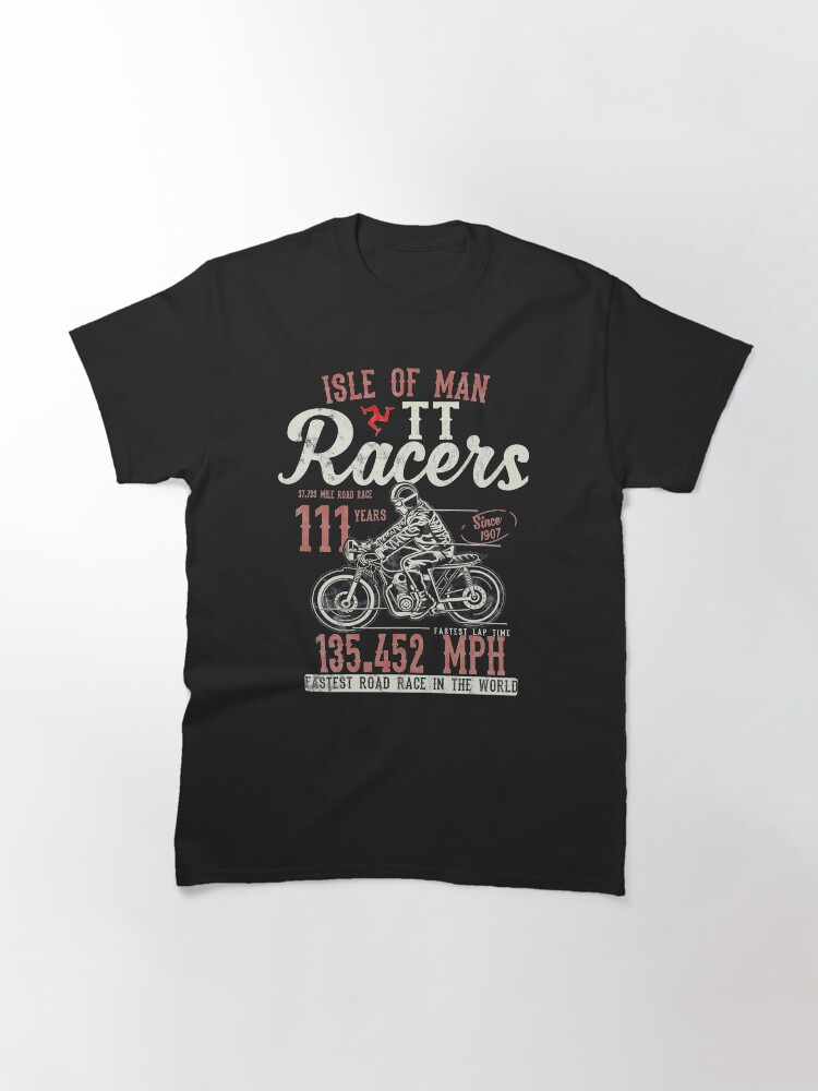 Alternate view of Isle Of Man TT Races Top Speed Racing 3 Legs Of Man Manx Flag Classic T-Shirt