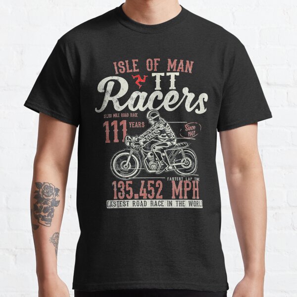 Isle Of Man TT Races Top Speed Racing 3 Legs Of Man Manx Flag Classic T-Shirt