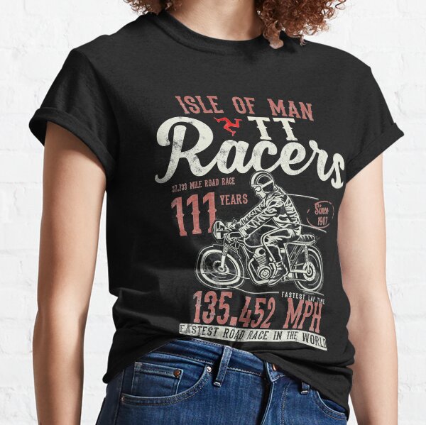Isle Of Man TT Races Top Speed Racing 3 Legs Of Man Manx Flag Classic T-Shirt