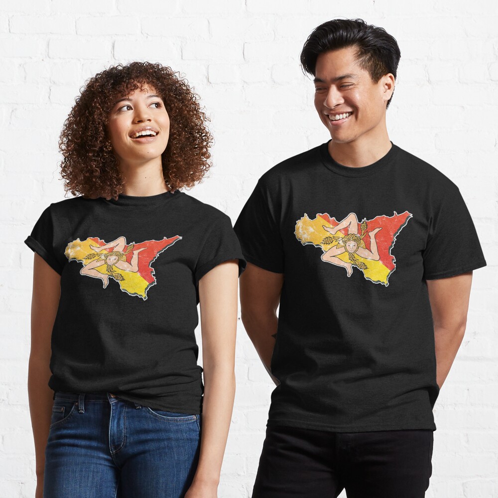 Sicily Flag Sicilian Trinacria Italian Pride Classic T-Shirt