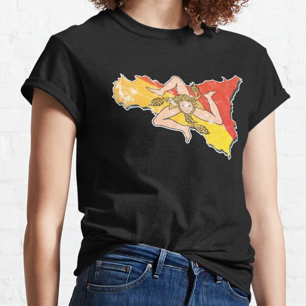 Sicily Flag Sicilian Trinacria Italian Pride Classic T-Shirt