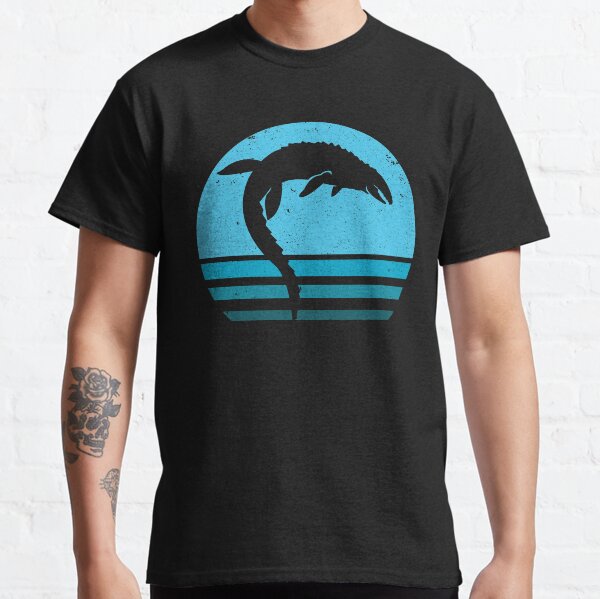 Artikel-Vorschau von Mosasaurus-Ozean-Sonnenuntergang, designt und verkauft von mBshirts.