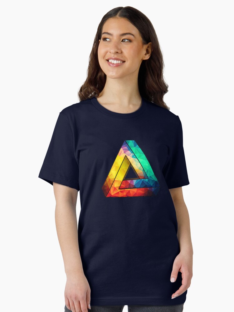 Thumbnail 2 of 7, Essential T-Shirt, Abstract Multi Color Cubizm Painting designed and sold by badbugs.
