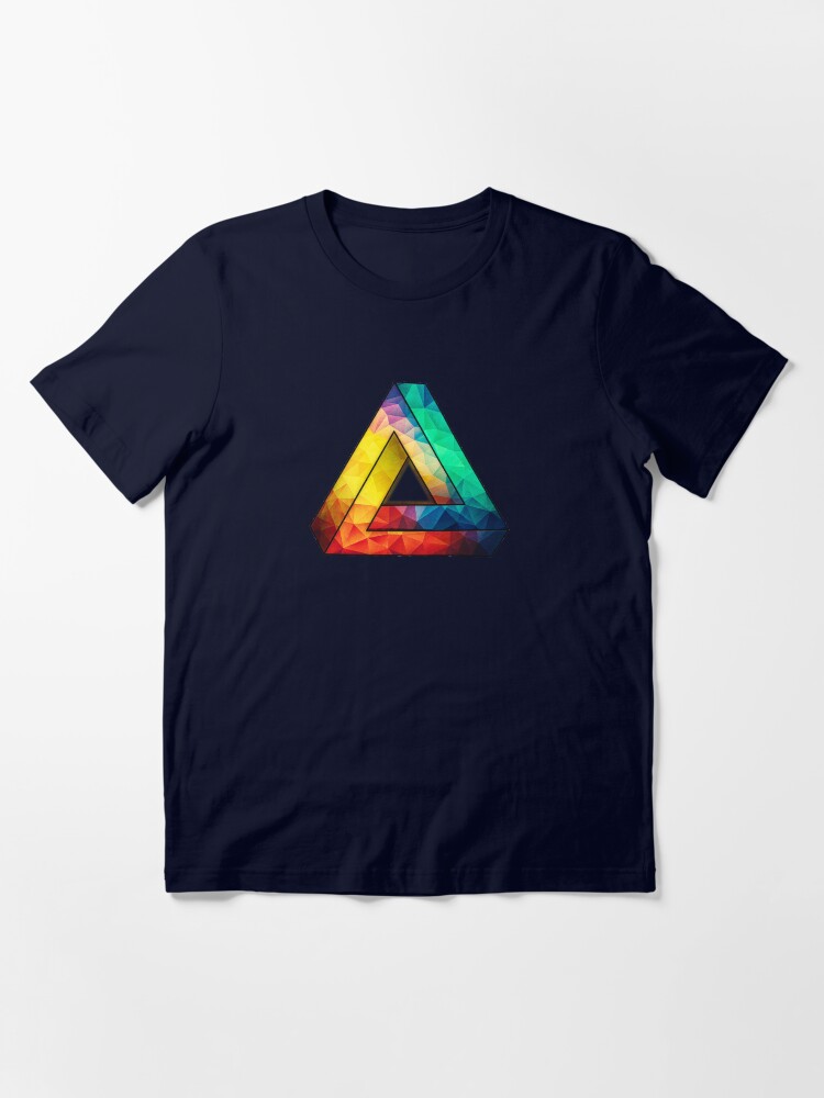 Thumbnail 3 of 7, Essential T-Shirt, Abstract Multi Color Cubizm Painting designed and sold by badbugs.