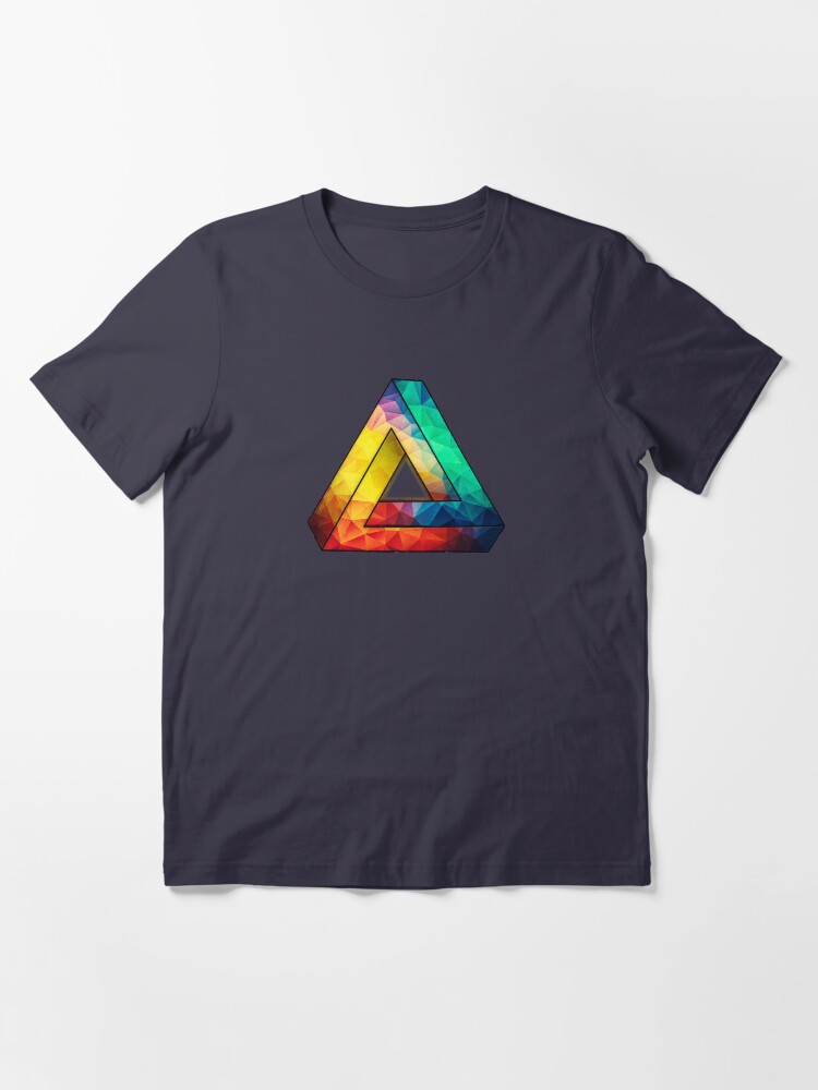 Thumbnail 2 of 7, Essential T-Shirt, Abstract Multi Color Cubizm Painting designed and sold by badbugs.