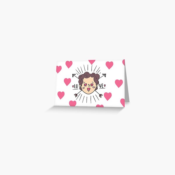 Valentine's Day Cute Boy In Love Greeting Card