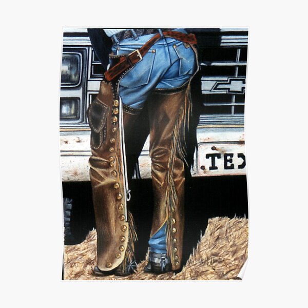 Jeans and Chaps Poster