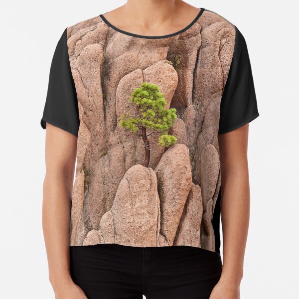 Tree and Geology Chiffon Top