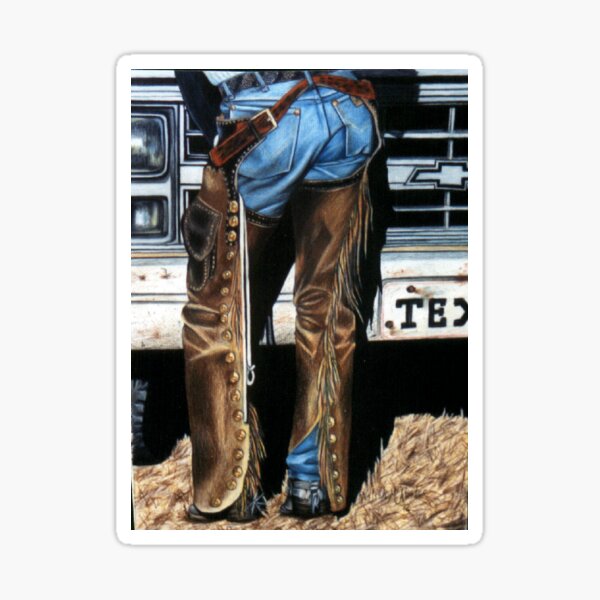 Jeans and Chaps Sticker