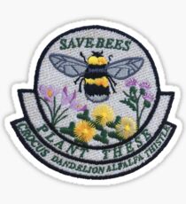 Save The Bees Patch Sticker