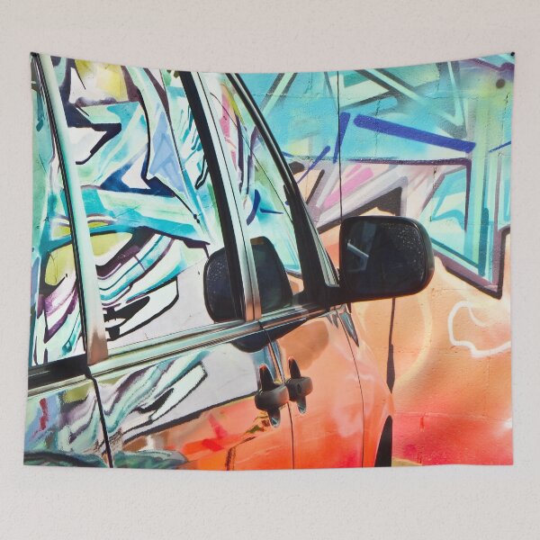 Item preview, Car with graffiti. designed and sold by Kenjonesphoto.