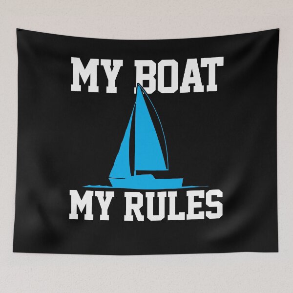 Item preview, Boat Rules Ship Cruise Captain T-Shirt designed and sold by 4tomic.