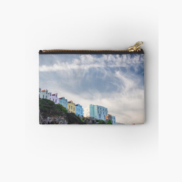 Item preview, Colourful homes on cliff, Tenby Wales. designed and sold by Kenjonesphoto.