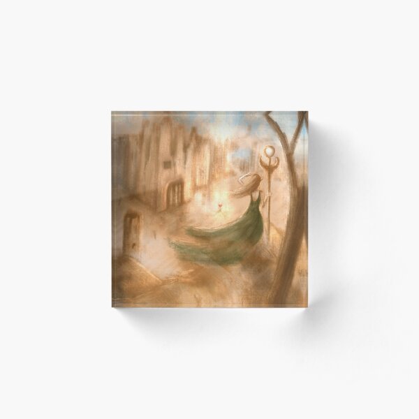 Desert Rose Acrylic Block
