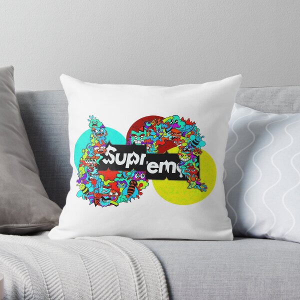 Supreme x Hypey artwork Throw Pillow