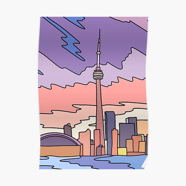 Toronto sky by Elebea Poster