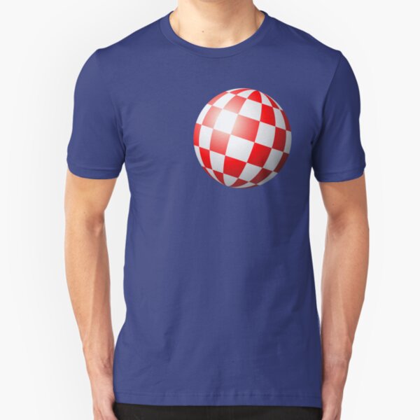 Amiga chequered boing ball (1984 CES Demo) Slim Fit T-Shirt