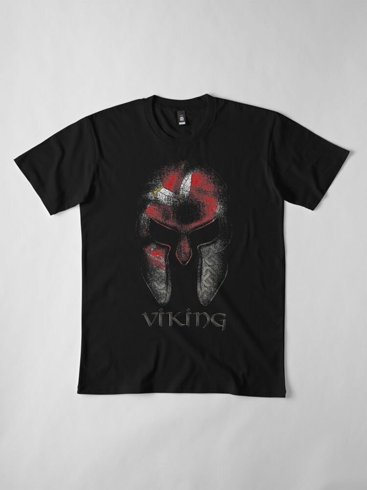 Alternate view of Isle Of Man Manx Viking 3 Legs Of Man Flag Viking Warrior Vintage Premium T-Shirt