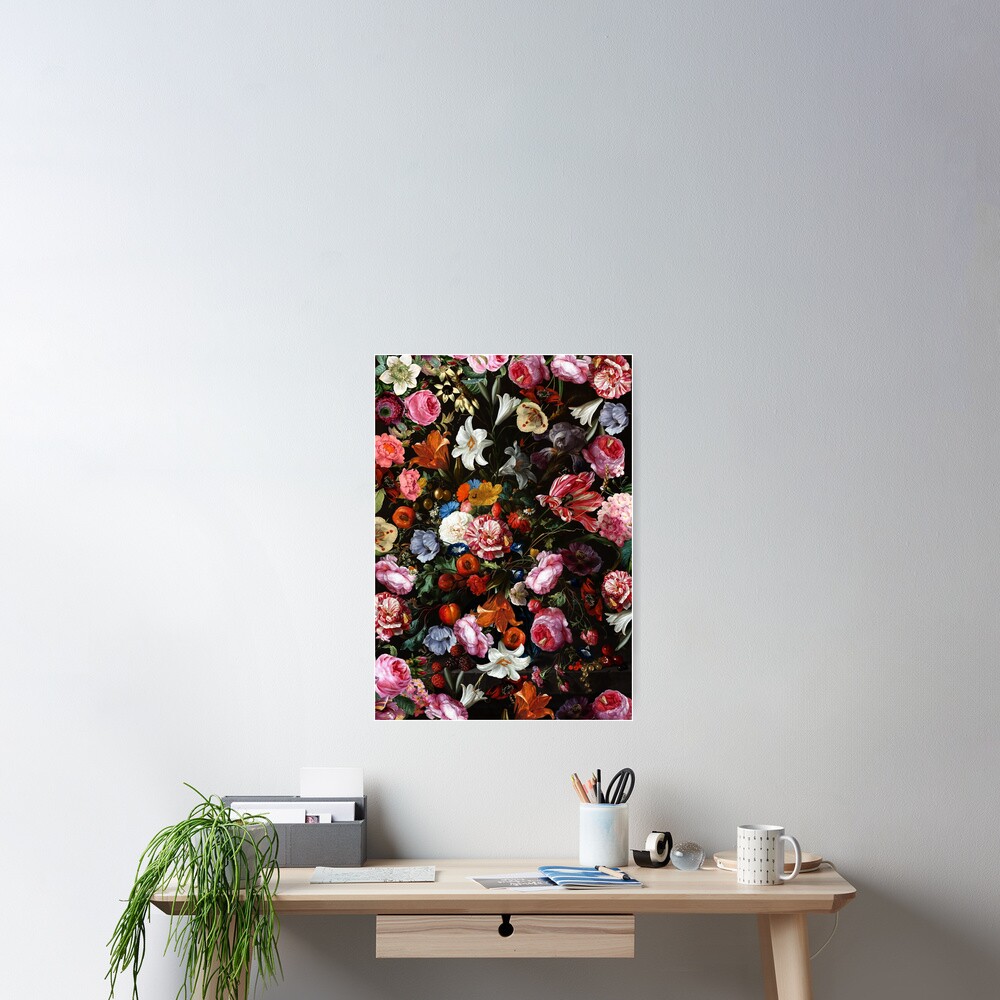 Dutch Midnight Garden Poster