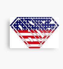 Black SuperEmpowered (U.S.A.) Metal Print