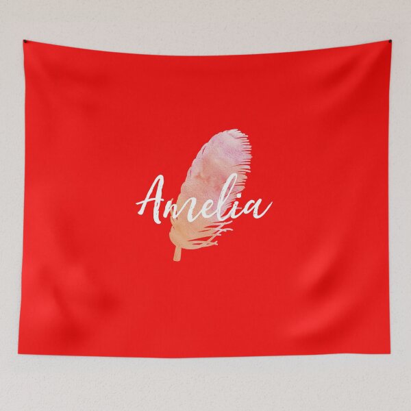 Item preview, Amelia Personalized Name Watercolor Feather Gift designed and sold by jutulen.