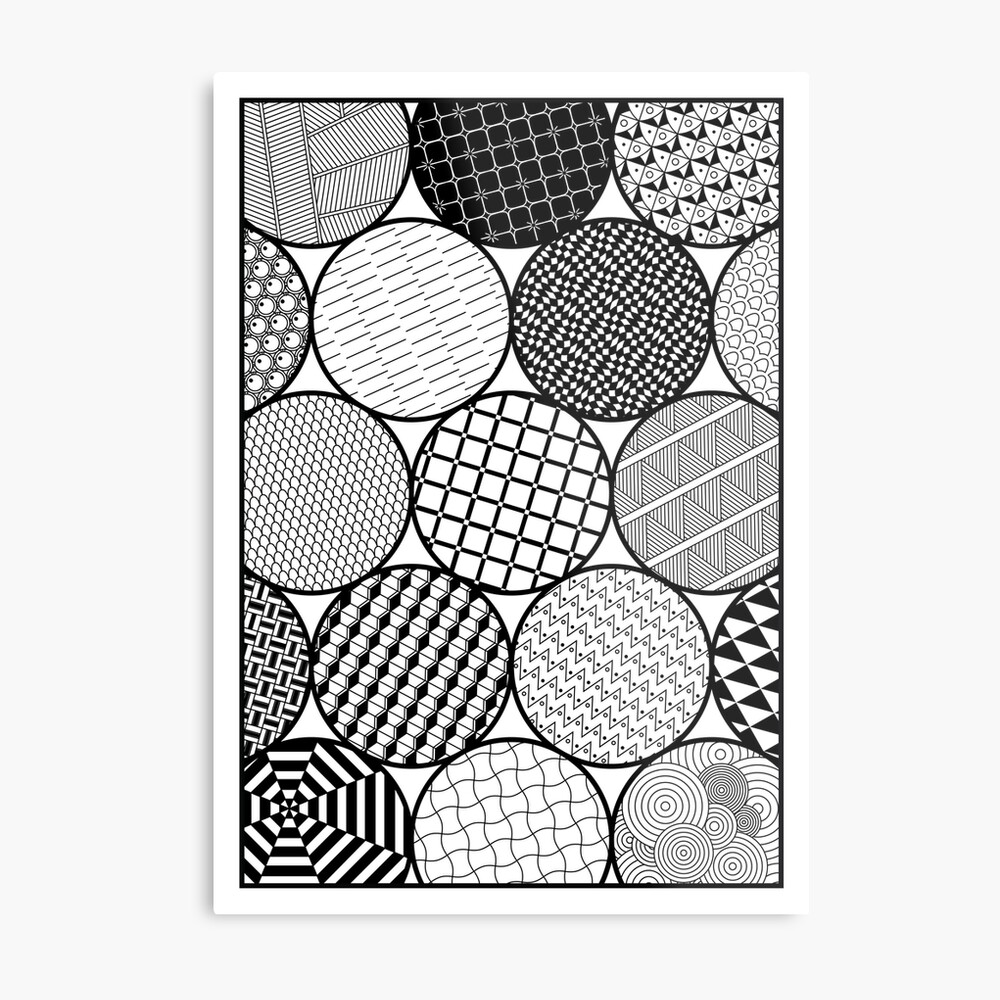 Zentangle, wall art, squares, pattern Greeting Card for Sale by  CrazyRabbits