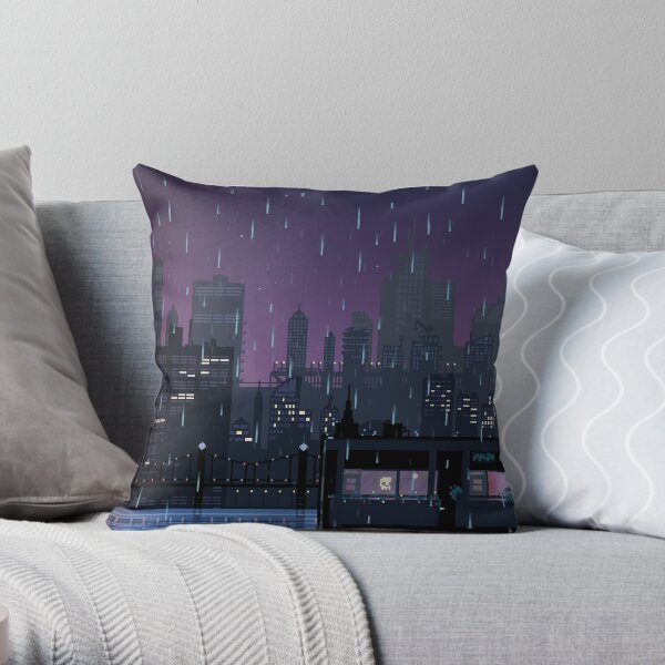Rain over Carbon Valley Throw Pillow