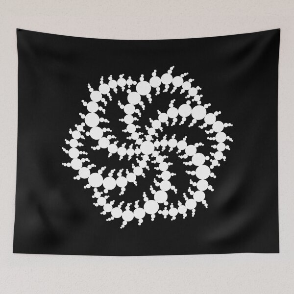 Item preview, Double Six Sided Triskelion Crop Circle - White designed and sold by GalacticMantra.