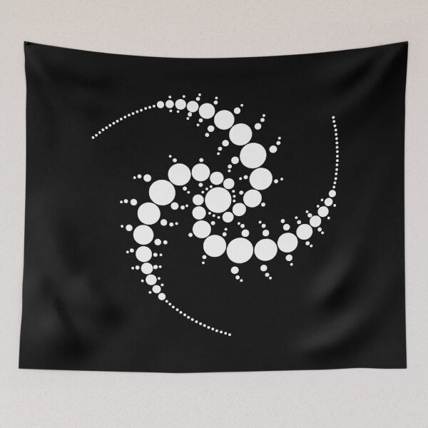 Item preview, Triple Spiral Crop Circle - White designed and sold by GalacticMantra.